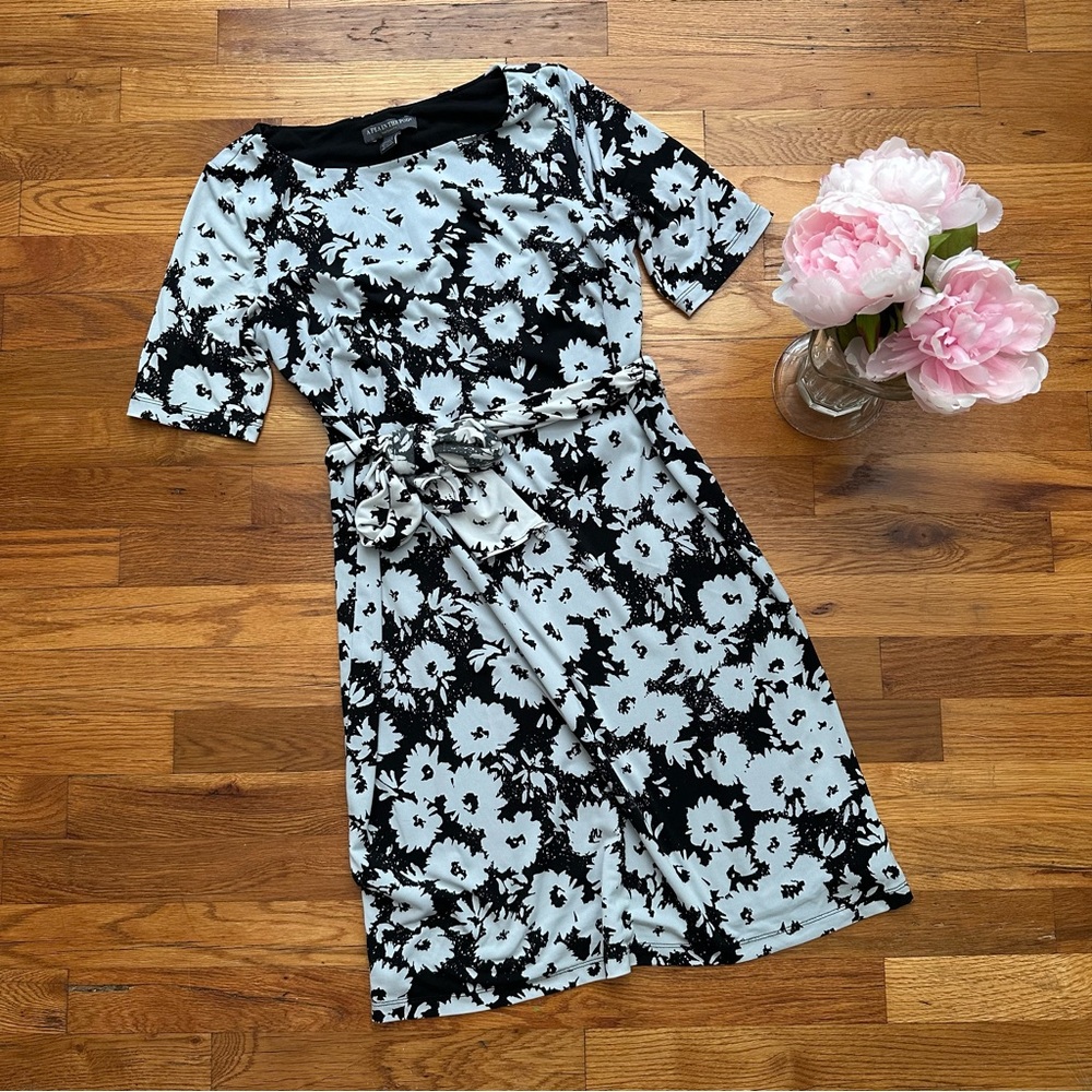 A Pea in the Pod Maternity Dress Floral Tie Waist